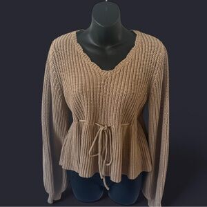 Le Lis Beige Knit Sweater